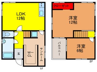 長尾家具町4丁目貸家の物件間取画像